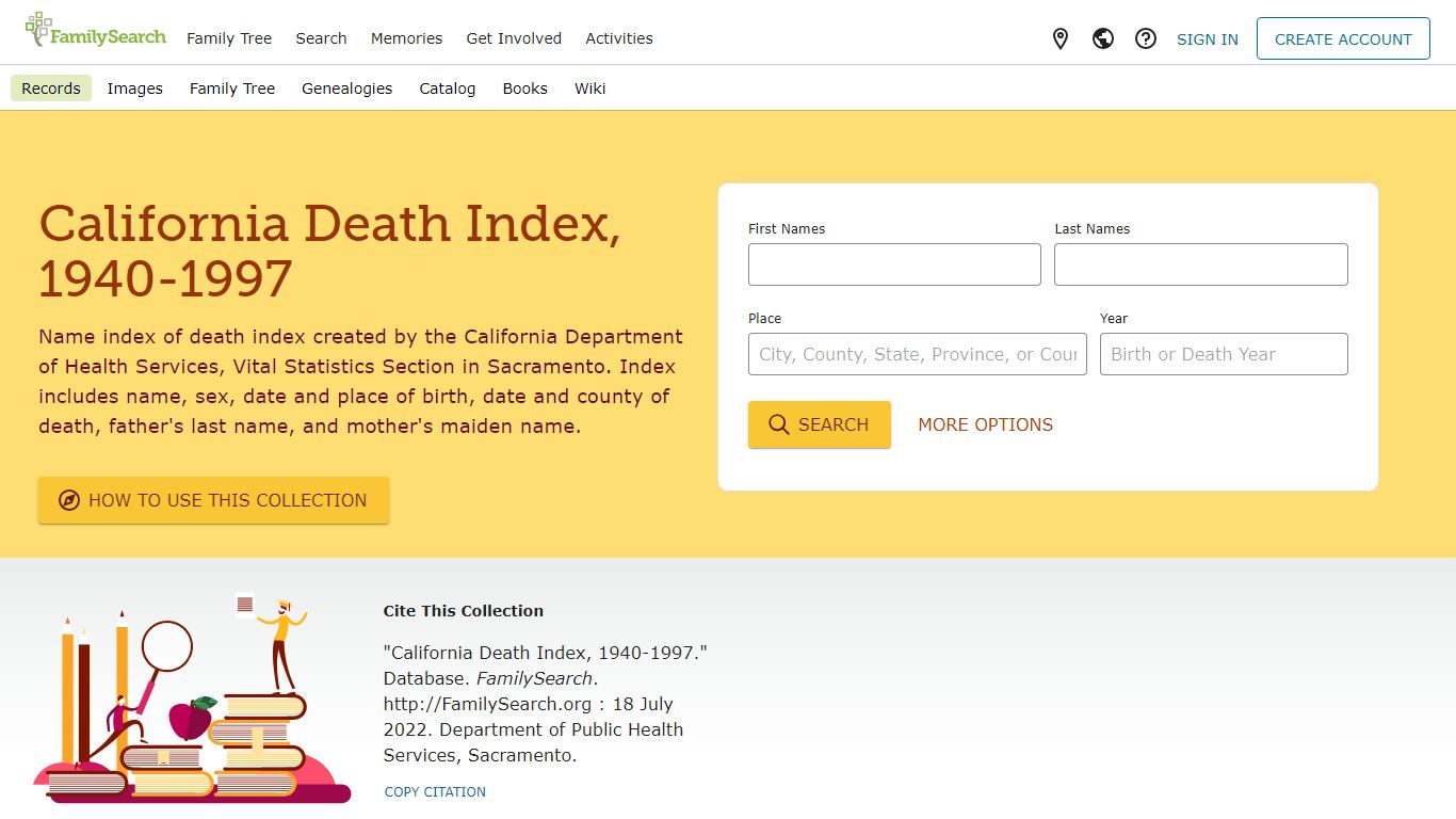 California Death Index, 1940-1997 • FamilySearch